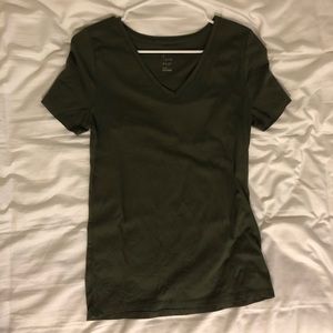 Green V-Neck t-shirt